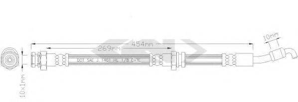 SPIDAN 39809 Гальмівний шланг