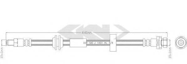 SPIDAN 339108 Гальмівний шланг