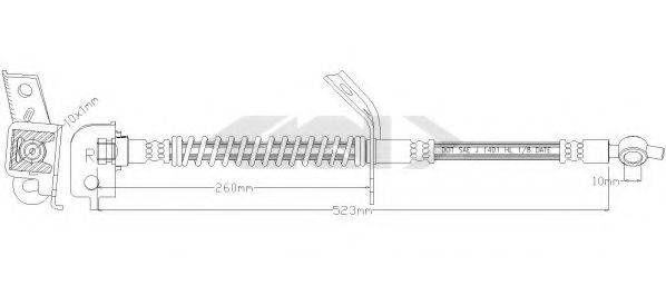 KAVO PARTS BBH3151 Гальмівний шланг