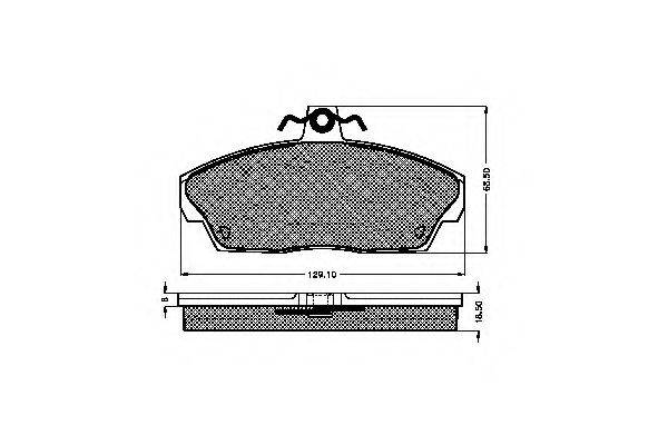 LAND ROVER SFP100360 Комплект гальмівних колодок, дискове гальмо