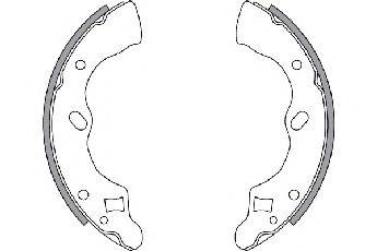 MAZDA DBY22638Z Комплект гальмівних колодок