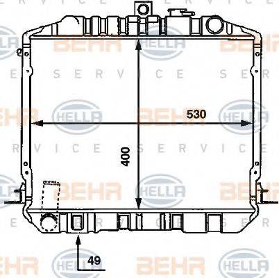 BEHR HELLA SERVICE 8MK 376 707-601