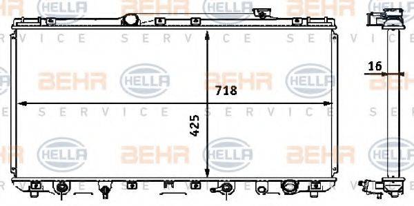 BEHR HELLA SERVICE 8MK 376 708-361