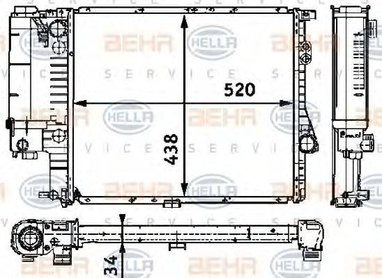 BEHR HELLA SERVICE 8MK 376 711-241