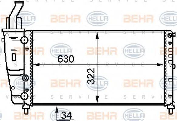 BEHR HELLA SERVICE 8MK 376 718-081