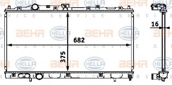 BEHR HELLA SERVICE 8MK 376 718-411