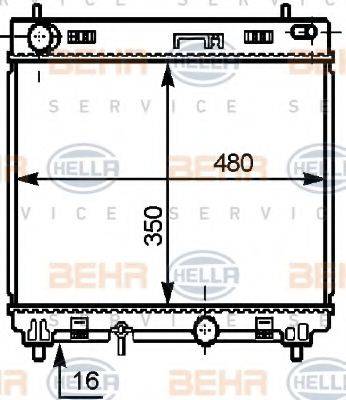 BEHR HELLA SERVICE 8MK 376 756-791