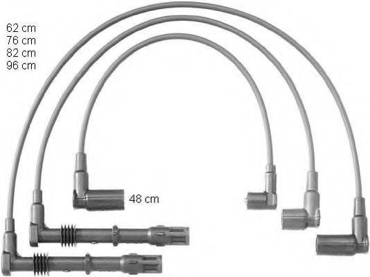 VW 053 905 431 Комплект дротів запалювання