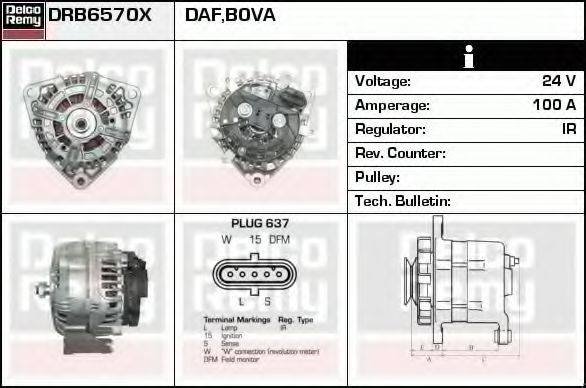 DELCO REMY DRB6570X