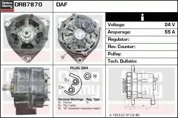 DELCO REMY DRB7870