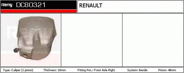 RENAULT TRUCKS 7701201240 Гальмівний супорт