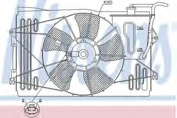 PONTIAC 16711-0D071 Вентилятор, охолодження двигуна