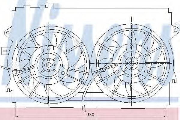 LEXUS 16363-23030 Вентилятор, охолодження двигуна