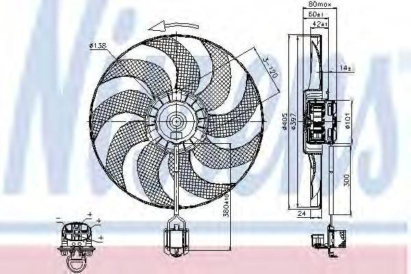 GMC 1341118 Вентилятор, охолодження двигуна