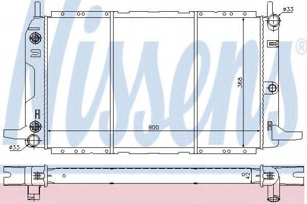 FORD 7310663 Радіатор, охолодження двигуна