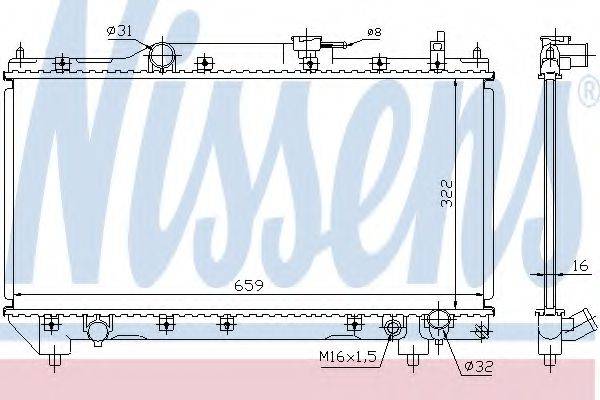 NISSENS 64783A Радіатор, охолодження двигуна