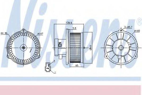 FORD UJ0661B10 Вентилятор салону