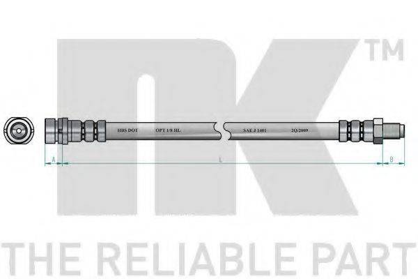 NK 8525120 Гальмівний шланг