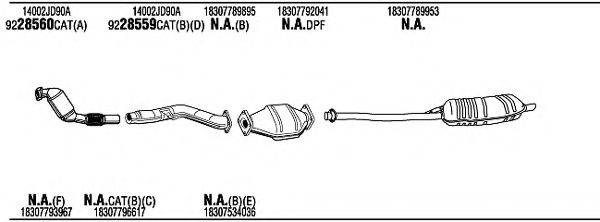 WALKER BWK17292 Система випуску ОГ