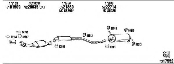 WALKER CI25023 Система випуску ОГ