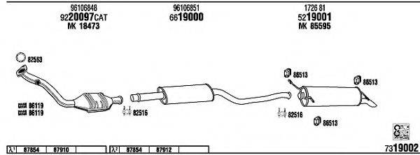 WALKER CI65001 Система випуску ОГ