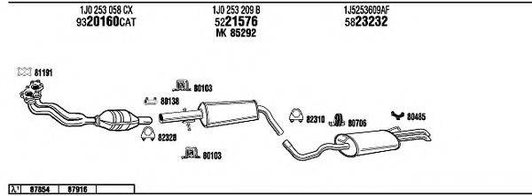 WALKER SK61004B Система випуску ОГ