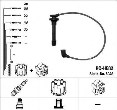 NGK 5048 Комплект дротів запалювання