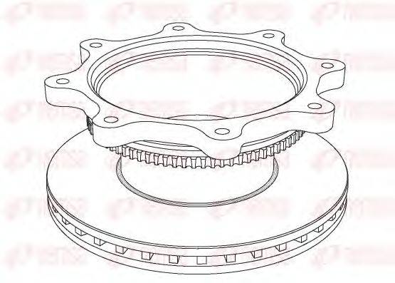 REMSA NCA103720 гальмівний диск