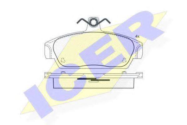 LUCAS DIESEL GDB859 Комплект гальмівних колодок, дискове гальмо