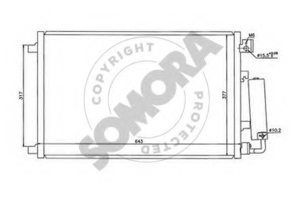 SOMORA 198060A Конденсатор, кондиціонер