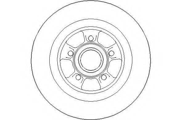 NATIONAL NBD1781 гальмівний диск