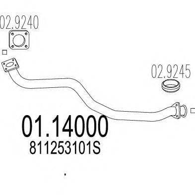 TIMAX 130014 Труба вихлопного газу