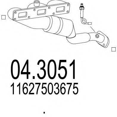 MTS 043051 Каталізатор