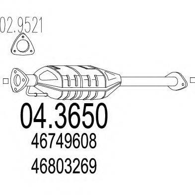 MTS 043650 Каталізатор