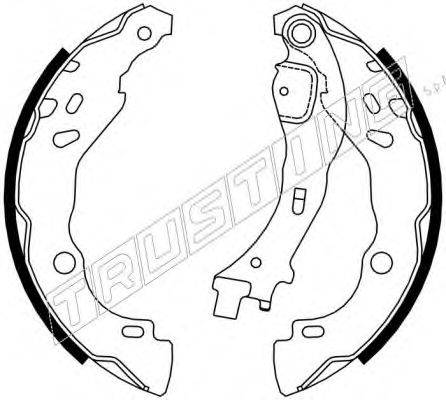 TRUSTING 7258 Комплект гальмівних колодок