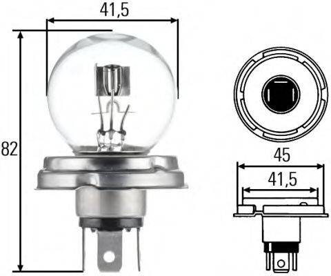 KOMATSU 20G-06-K1750 Лампа розжарювання, фара далекого світла; Лампа розжарювання, основна фара; Лампа розжарювання; Лампа розжарювання, основна фара
