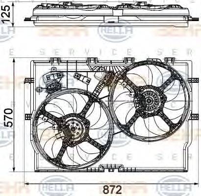 FIAT 1364163080 Вентилятор, охолодження двигуна