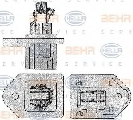 SUZUKI 74290-85C00 Опір, вентилятор салону