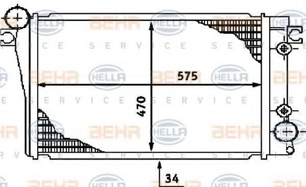 BMW 17111176621 Радіатор, охолодження двигуна; Радіатор, Тяговий акумулятор