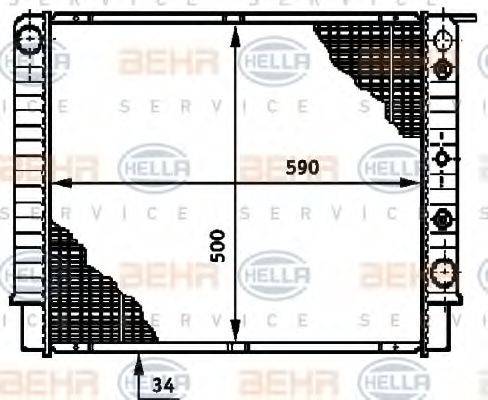 NRF 53996 Радіатор, охолодження двигуна