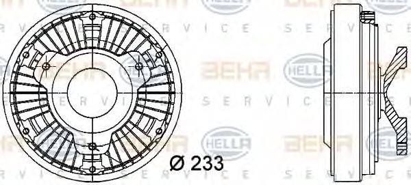 MERCEDES-BENZ 000 200 35 22 Зчеплення, вентилятор радіатора