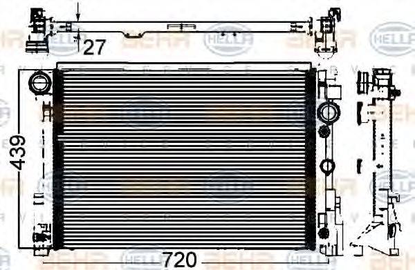 MERCEDES-BENZ 2045002203 Радіатор, охолодження двигуна