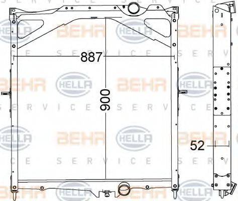 VOLVO 2 051 640 8 Радіатор, охолодження двигуна