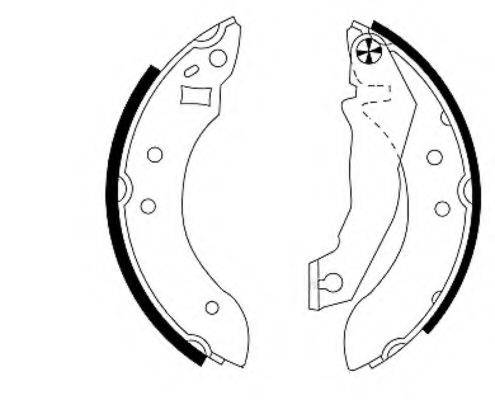 FORD 5020547 Комплект гальмівних колодок