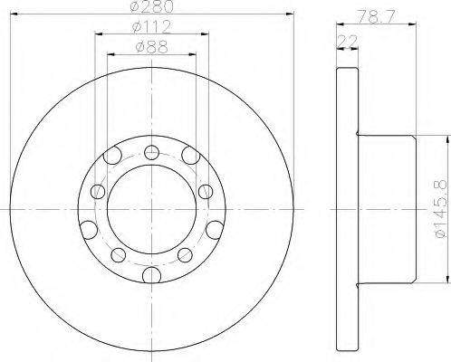 COMLINE ADC1652 гальмівний диск