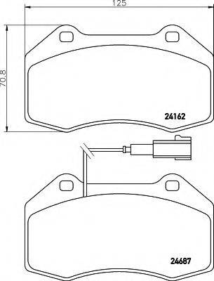 FIAT 77364716 Комплект гальмівних колодок, дискове гальмо