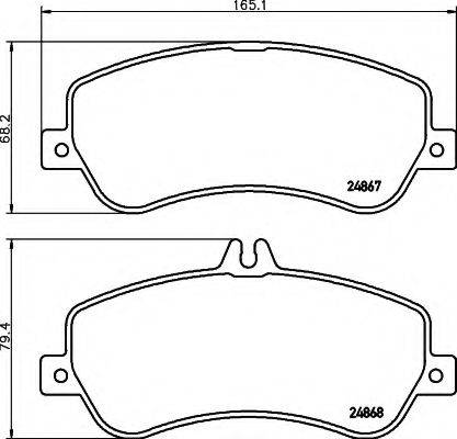 MERCEDES-BENZ 005 420 92 20 Комплект гальмівних колодок, дискове гальмо