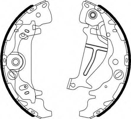 HYUNDAI 58305HA00 Комплект гальмівних колодок