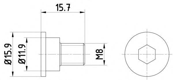 MINI 34211161806 Болт, диск гальмівного механізму