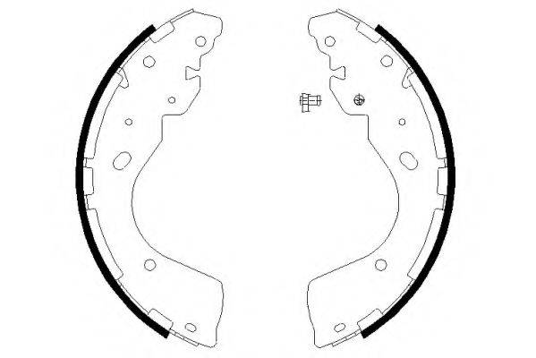 NISSAN D4060EB36A Комплект гальмівних колодок